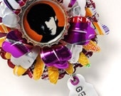 Shrine to George Flower Brooch from recycled metal OOAK