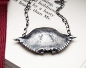 Silver crab shell necklace - Guerrier - RedSofa jewelry