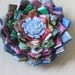 Eco-Chic Zinnia Pin Made with Junk Mail, Catalogs & Magazines
