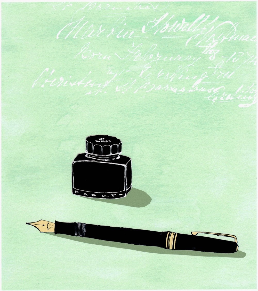 Still Life with Pen and Ink (Open Edition Print)