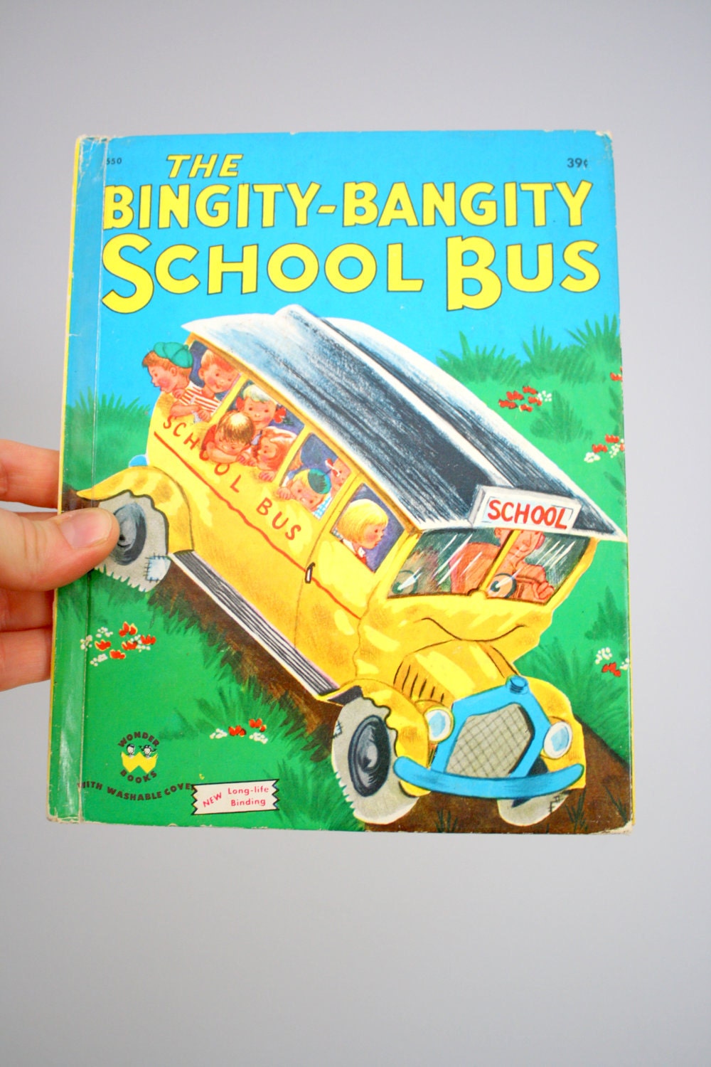 1950 The Bingity Bangity School Bus Wonder Books by Fleur Conkling - babyshapes