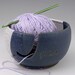 Speckled Yarn Bowl in Cornflower Blue and Shiny White
