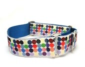 1.5" dog collar Candied Island buckle or martingale collar