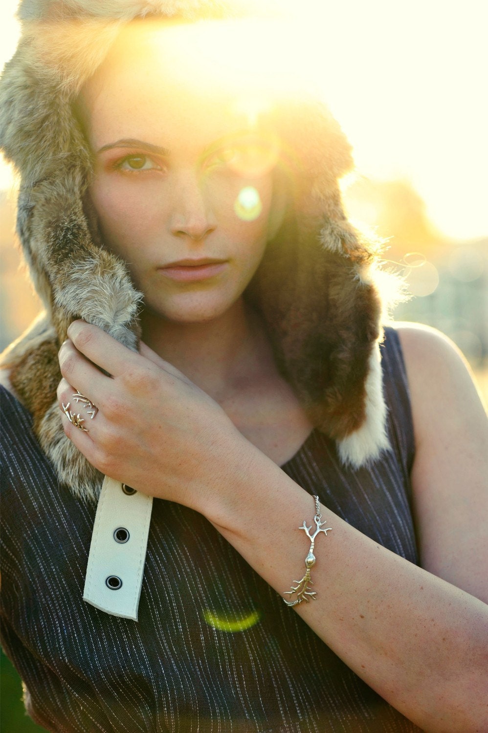 Silver Neuron Bracelet