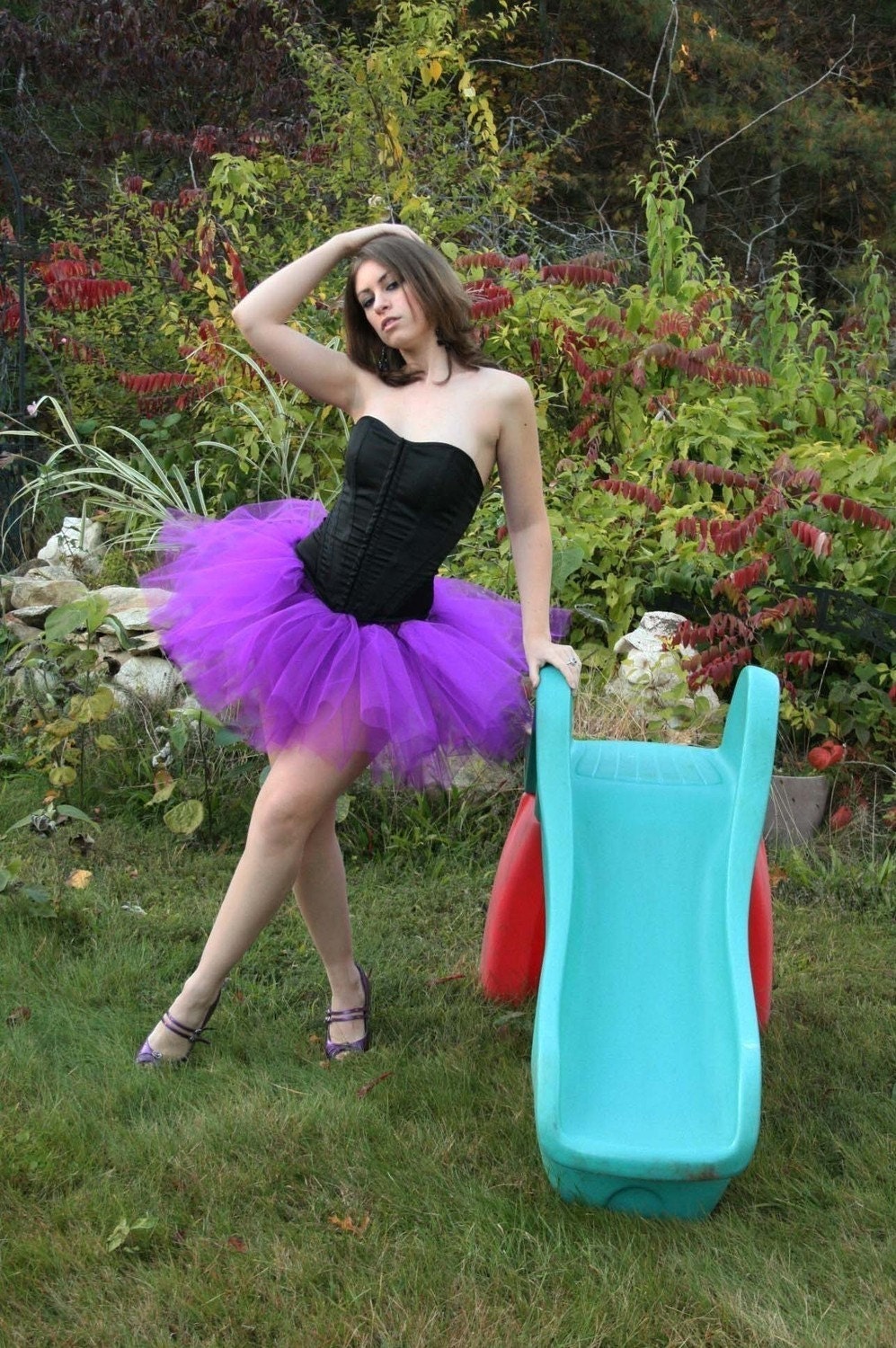Custom Color tutu extra poofy skirt Adult costume gothic halloween dance petticoat - You Choose Size and color - Sisters of the Moon