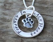 Pet Memorial Jewelry - Eternity Circle Necklace for Pet Owners