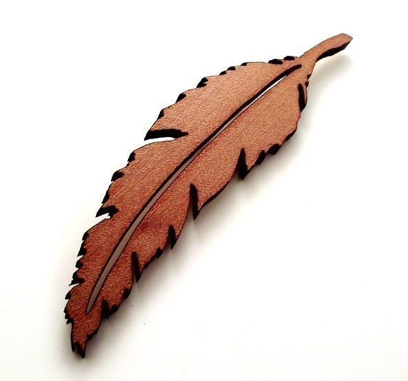 That Vintage Feather - Brooch - Tasmanian Myrtle