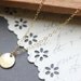 Gold Circle Necklace - Small Golden Dot Necklace - Tiny Disc Everyday Necklace