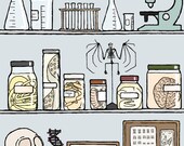 science art print 11x14: Ars moriendi