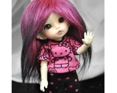 BJD Faux Fur Wig CHOICE of 5 fun colors and 7 sizes