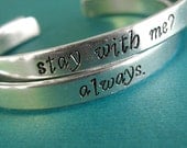 Hunger Games Bracelets - Katniss and Peeta - Set of 2: Stay with me - Always