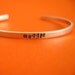 Harry Potter Bracelet -Muggle Skinny Stamped Cuff Bracelet