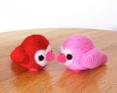 Needle Felted Lovebirds for Valentine's Day Made to Order