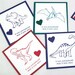 Dinosaur Valentines (Pack of 12) - Purple, Red & Green