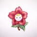 Vintage PY Anthropomorphic Red Rose Wall Pocket