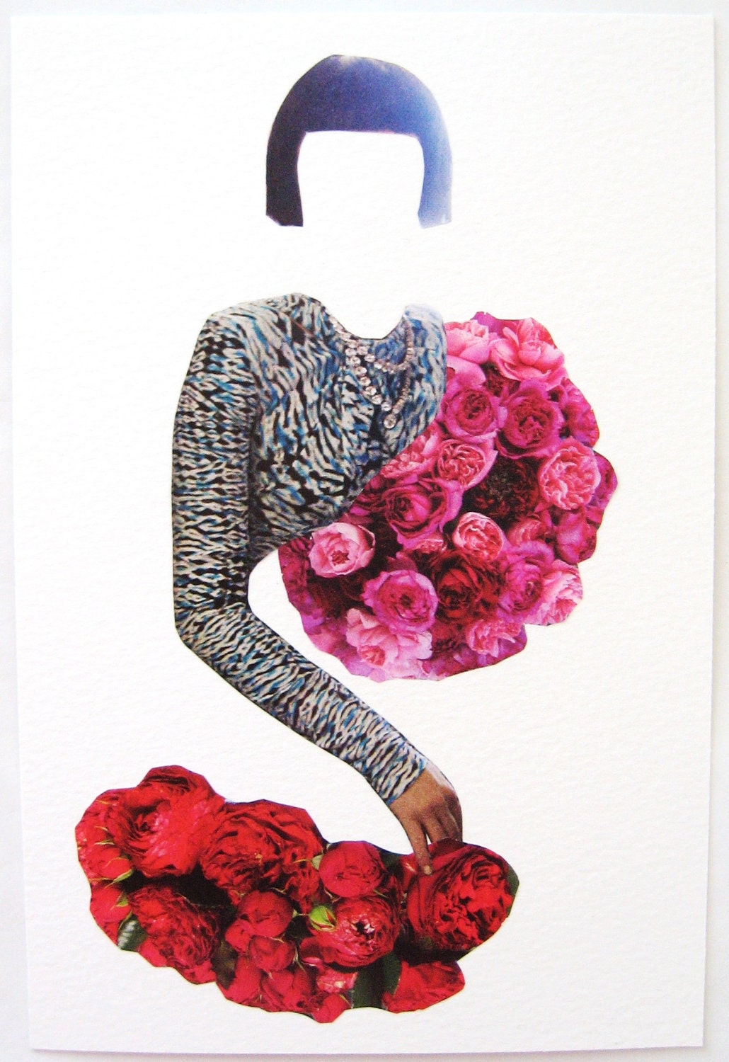 Uptown Lady. An Original Collage