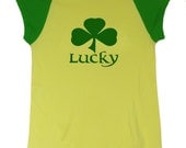 Lucky Shamrock American Apparel Shirt (Juniors S, M, XL)
