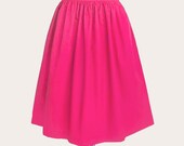 Custom skirt with pockets in PINK and many colors - custom size and length