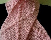 Crochet Pattern PDF for Breast Cancer Awareness Scarf - Pay It Forward (PIF)