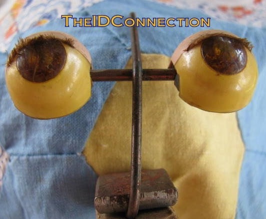Doll Eyes, Sleepy Doll Eyes, Vintage Doll Eyes, Brown, Weighted Mechanism, Eyelashes, Baby Doll Eyes, Rare, Collectible