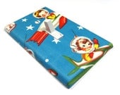 Retro Rocket Spaceship Light Switch Cover Children Decor Switch Plate Switchplate Outer Space