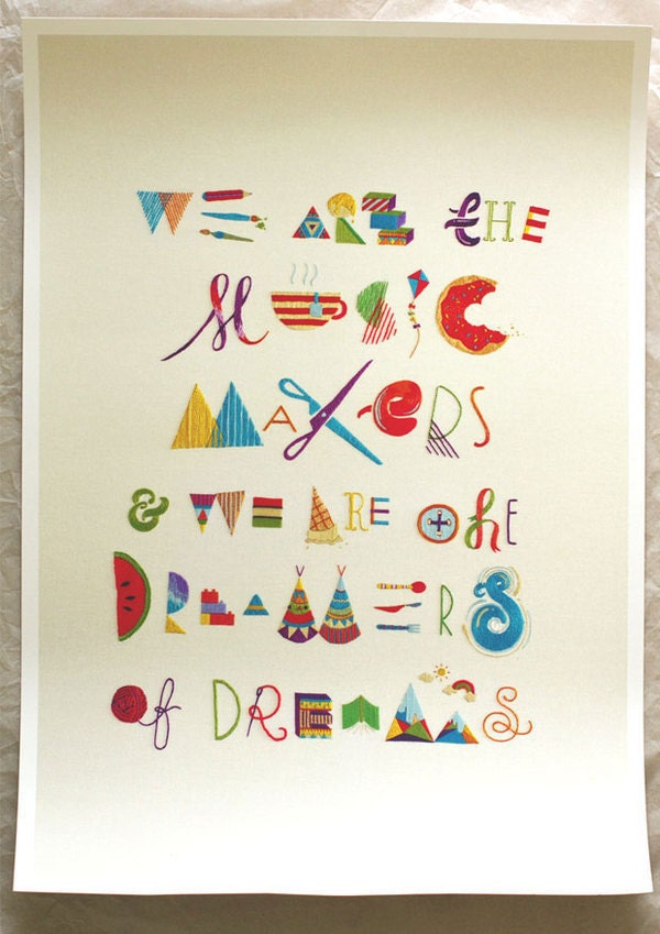 Makers, Dreamers A2 giclee limited edition print