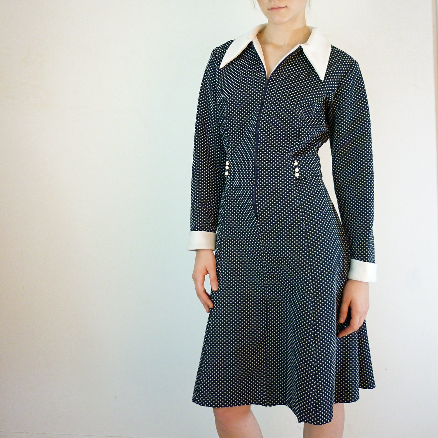 1960s Dress - Polka Dot Dress