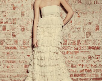 Layered Wedding Gown - The Flora Gown - Made to Order