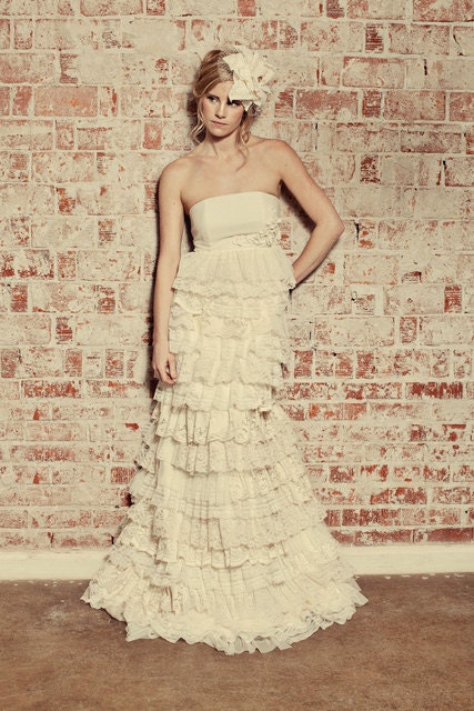 Layered Wedding Gown - The Flora Gown - Made to Order