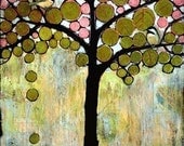 Chickadee Tree 11X14 Art Print Summer Trends