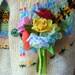 Corsage Pattern : Vintage inspired Felt Flowers Corsage Brooch Pattern