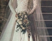 Vintage Vogue Pattern 1677 Bridal Original Wedding Gown Bridesmaid Dress Petticoat Size 10 Uncut