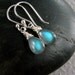 Blue Labradorite and Sterling Silver Briolette Earrings