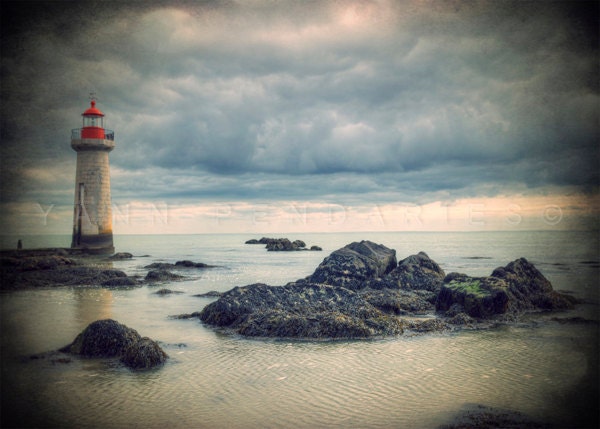 Landscape photography, Ocean Photography, Beach home decor, Lighthouse decor, Seascape wall decor, Nautical photography, 5x7(13x18cm)