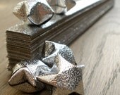 Lucky Stars - set of 100 silver paper strips