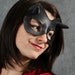 Minx mask in black leather