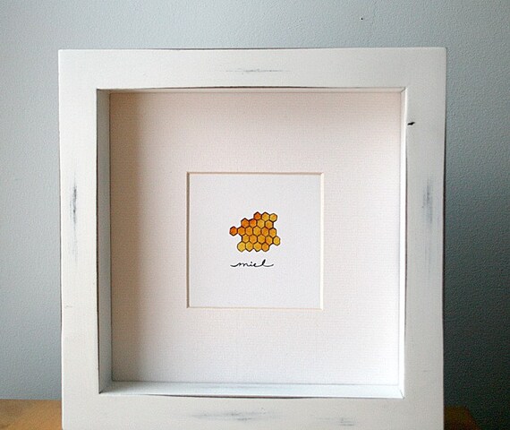 Miel - archival print of watercolor painting