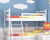 Cute Kids Cloud Vinyl Wall Decals set for Nursery, Playroom, Childrens Decor