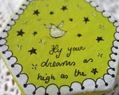 Paper Mache Box - Fly your dreams as high as the stars