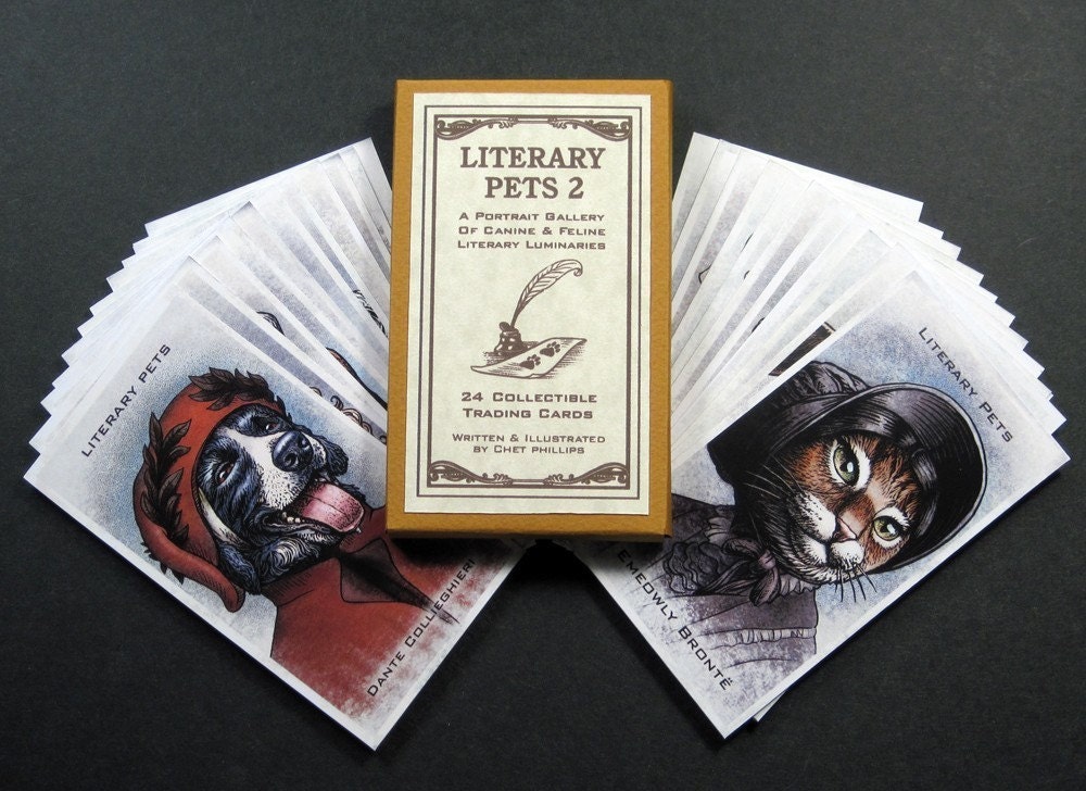Literary Pets 2 Card Set