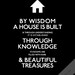 Scripture Art Print, Wisdom House, Modern Design Bible Verse (16x20)