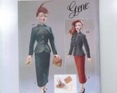 Doll Sewing Pattern Vogue 7105 Gene Trent 15 1/2 Inch Vintage Style Retro Suit Daywear Couturier Dresses UNCUT