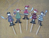 Cut-Out Pirate Cupcake Toppers