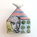 Phrenology Ceramic Dove house wall sculpture Majolica