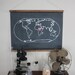 Chalkboard World Map - SMALL SIZE