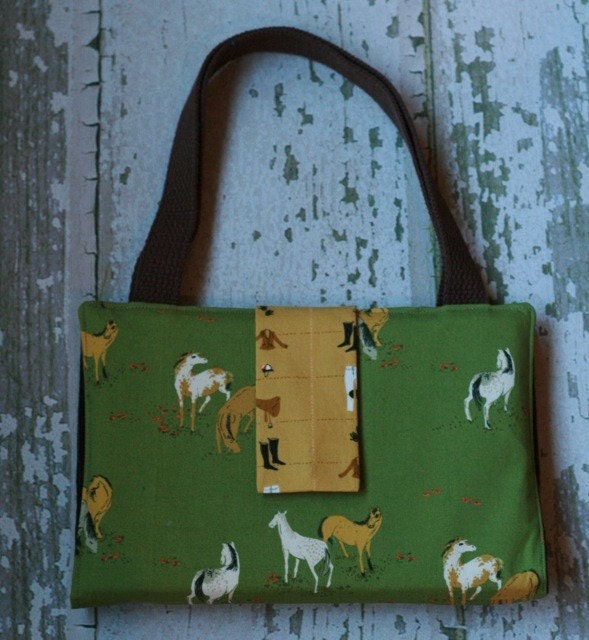 The Traveling Artist Art Tote Heather Ross Horses