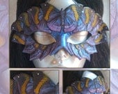 Indian Leafwing Butterfly Swarm Lady Gaga Inspired Purple and Yellow Mask