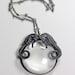 ariel. conjoined seahorse spyglass necklace.