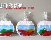 Printable Valentine's Cards - Swedish Fish Bowls