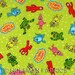 Yo Gabba Gabba Hoffman Lime Green Cotton Fabric 1 Yard